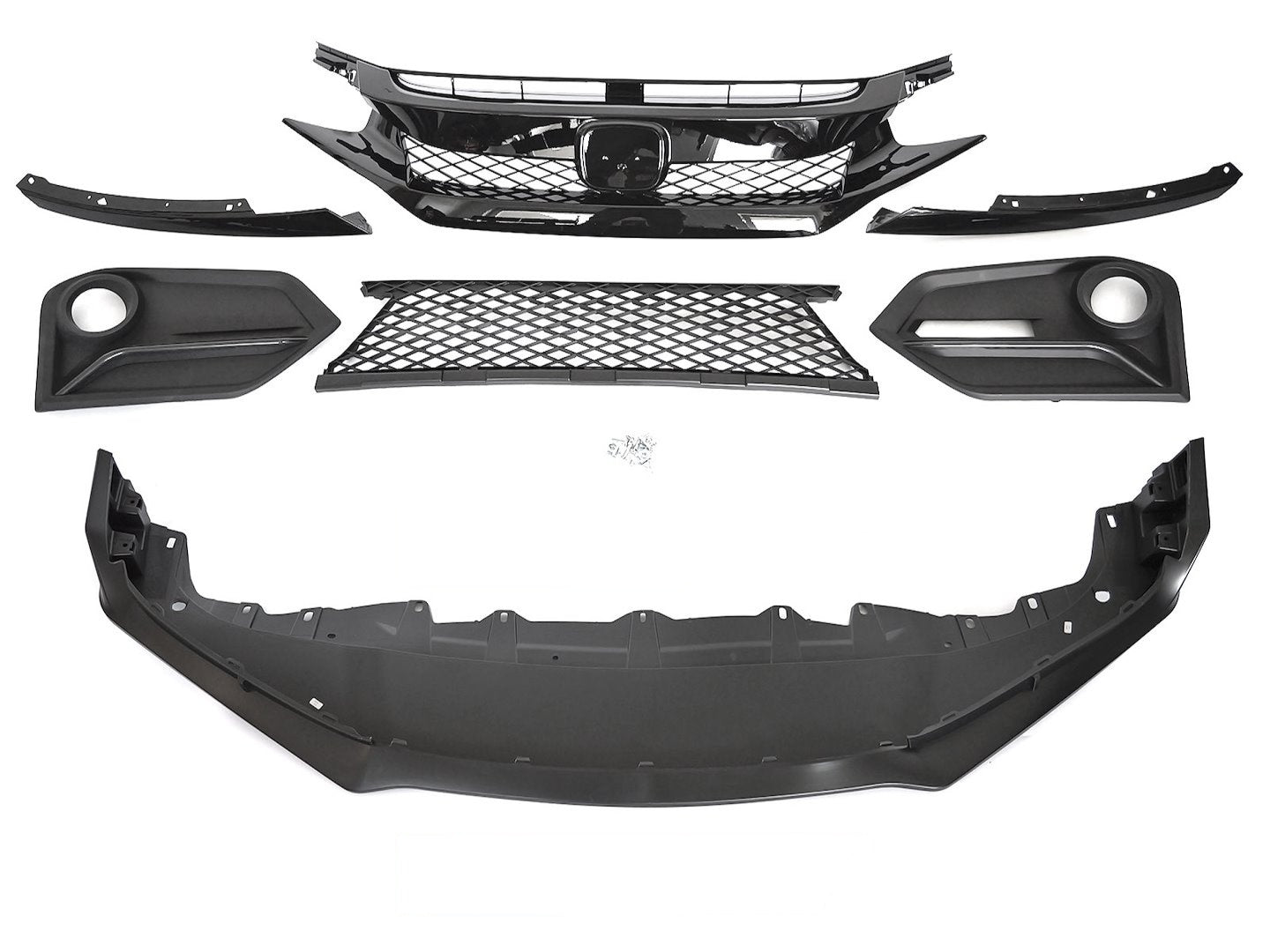 💫ART.10412 PARAURTI ANTERIORE PER HONDA CIVIC X HATCHBACK 16-21💫