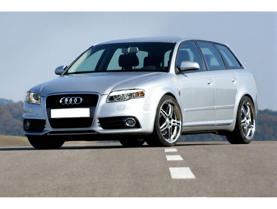 💫ART.7602 Paraurti Anteriore Look S4 Cromato Nero per AUDI A4 04-08💫