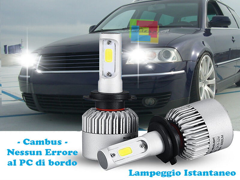LED HIGH BEAM LAMPS VW PASSAT 3BG 00-05 INSTANT FLASH 6000K