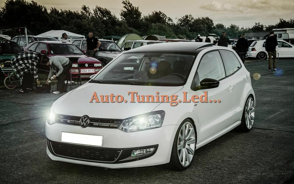 COPPIA LUCI POSIZIONI VW POLO 6R 09 - 14 CANBUS T10 BIANCO GHIACCIO AUTOELEGANCERICAMBI