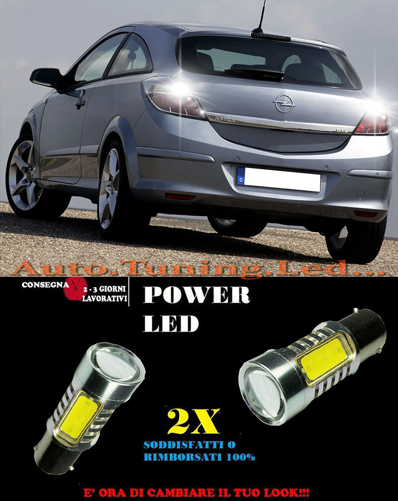 OPEL ASTRA H GTC 6000K LAMPADE RETROMARCIA A LED P21W BA15 CANBUS NO ERROR