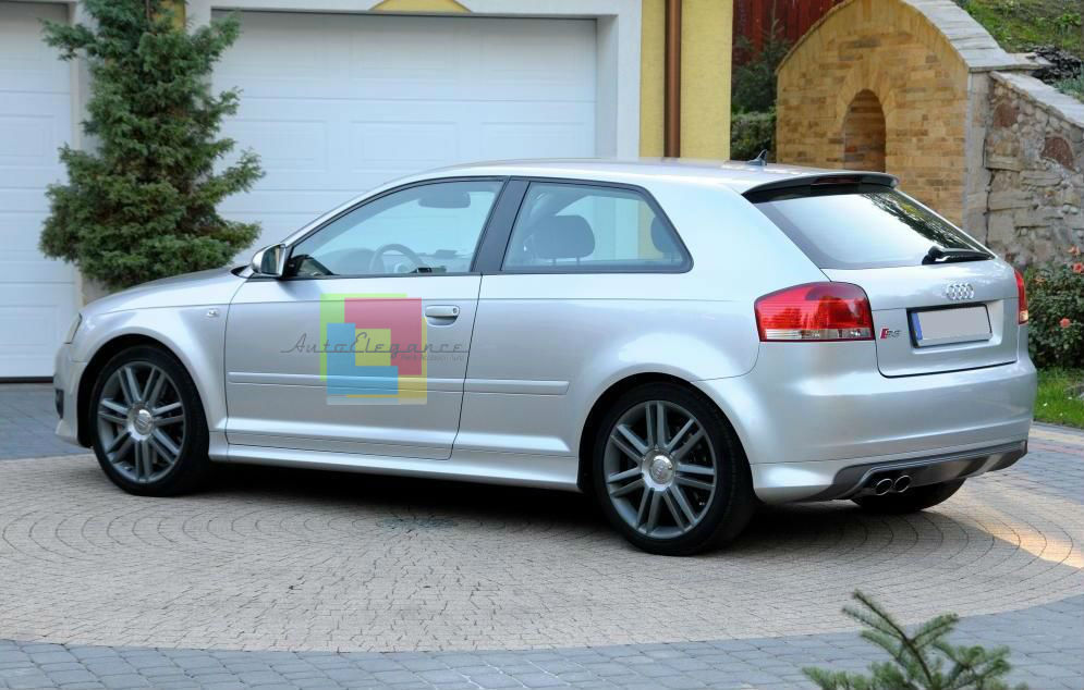 MINIGONNE LATERALI AUDI A3 8P 2003-2012 LOOK S-LINE S3 SOLO PER 3 PORTE