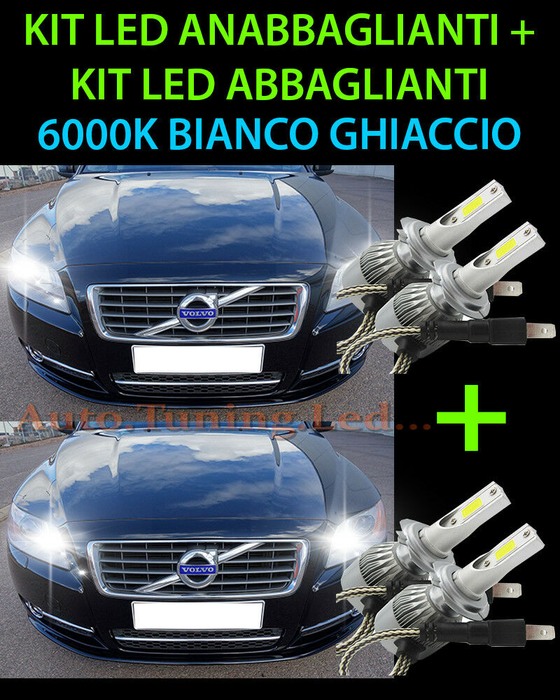 KIT LED LAMPADE ABBAGLIANTI & ANABBAGLIANTI PER VOLVO S80 2006-2015 -.