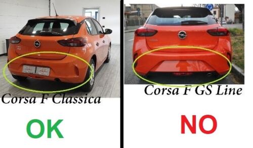 OPEL CORSA F 2019+ REAR SPOILER DIFFUSER SPORT ABS UNDER BUMPER .-