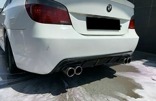 DIFFUSER M5 TUNING LOOK BMW SERIE 5 E60 E61 03-07 GLOSSY BLACK