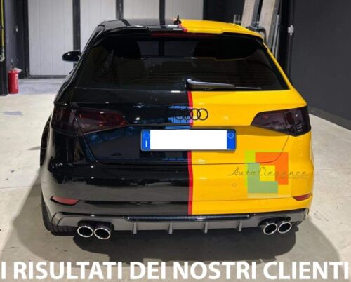 UNDER BUMPER FOR AUDI A3 8V SPORTBACK 2016-2019 RESTYLING DIFFUSER S3