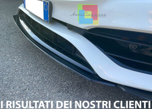 UNDER BUMPER MERCEDES A CLASS W176 SPORTS FRONT SPOILER SPLITTER ABS .-