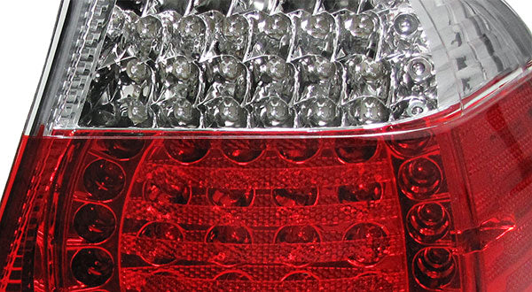BMW SERIE 3 E46 BERLINA 1998-2001 FARI POSTERIORI A LED ROSSO LOOK M3 AUTOELEGANCERICAMBI