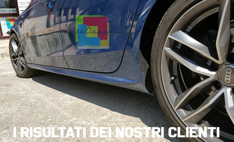AUDI A4 B8 AVANT BERLINA RESTYLING 2012+ MINIGONNE LATERALI SLINE S4 RS4 AUTOELEGANCERICAMBI