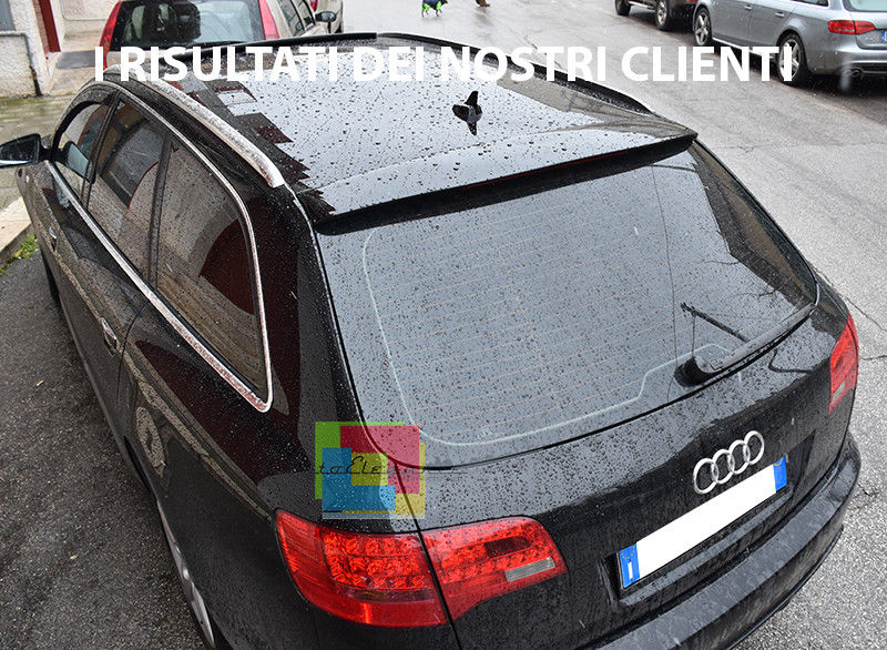 SPOILER S6 SLINE LUNOTTO POSTERIORE PER AUDI A6 4F C6 2004-2011 SUL TETTO