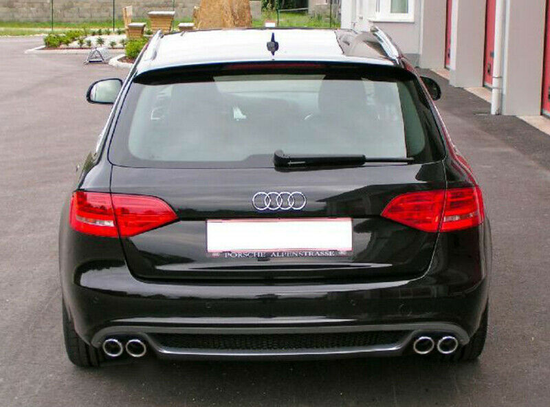 S-LINE DIFFUSER UNDER BUMPER AUDI A4 B8 8K 08-12 DOUBLE EXHAUST - IN ABS