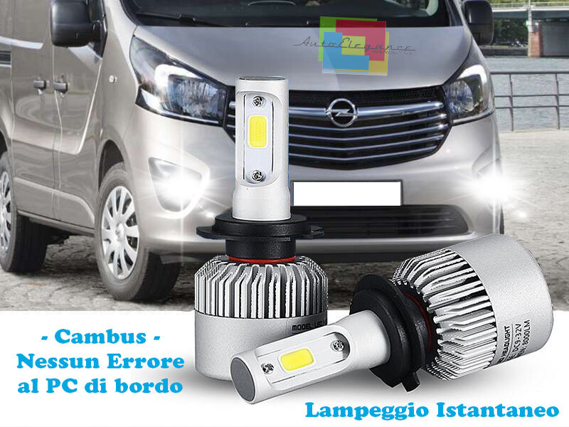 LAMPADE FENDINEBBIA A LED CREE OPEL VIVARO CAMBUS BIANCO GHIACCIO