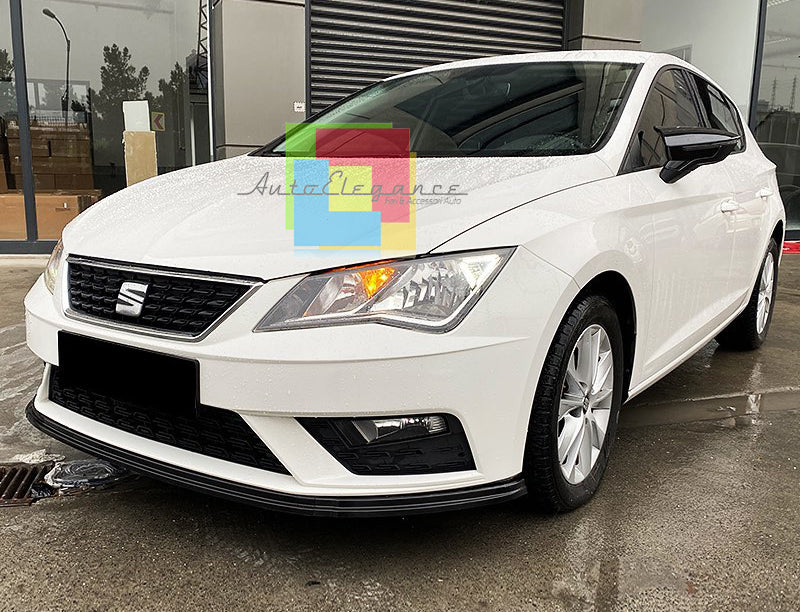 SPLITTER SEAT LEON 5F 2012-2020 LIP SPOILER UNDER FRONT BUMPER ABS BLACK