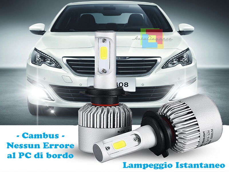 LAMPADE FENDINEBBIA A LED CREE PEUGEOT 408 CAMBUS BIANCO GHIACCIO