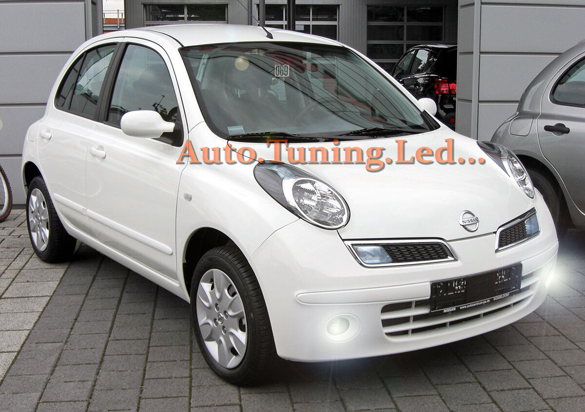 H8 LED FOG LIGHTS CREE RESISTANCE CANBUS 6000K NISSAN MICRA 2011 ONWARDS