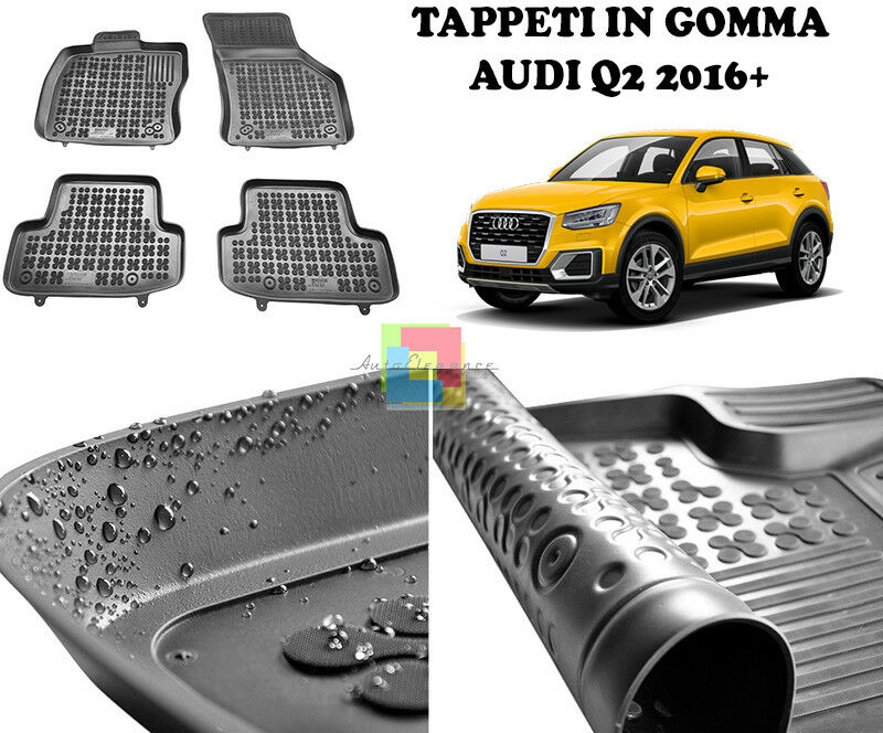 AUDI Q2 2016 IN POI TAPPETINI AUTO IN GOMMA - TAPPETI TOP QUALITA -1- AUTOELEGANCERICAMBI