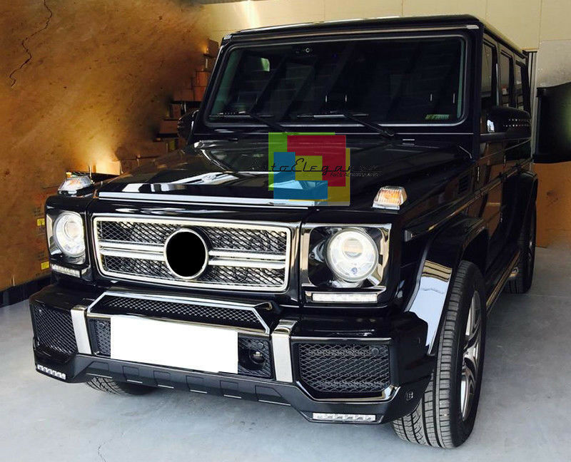 GRIGLIA ANTERIORE MERCEDES G W463 1990-2010 MASCHERINA AMG INTERNO CROMATO