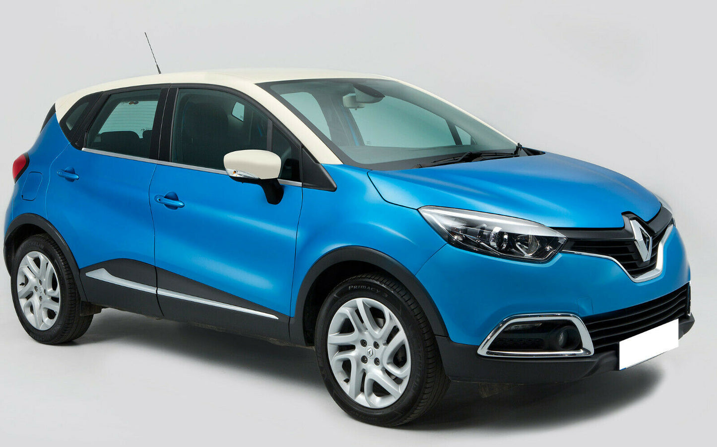MODANATURE ADESIVE RENAULT CAPTUR CORNICI FINESTRINI CROMATE ACCIAIO INOX .