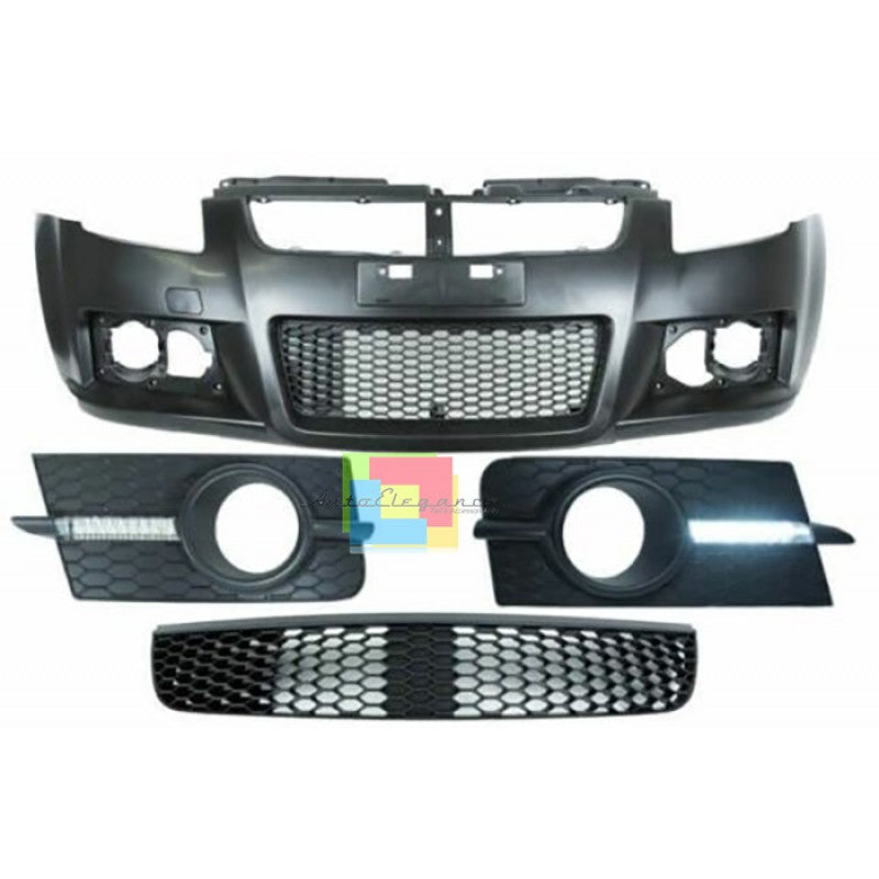 SUZUKI SWIFT III 2005-2010 COMPLETE FRONT BUMPER SPORT LOOK DAYTIME LIGHTS