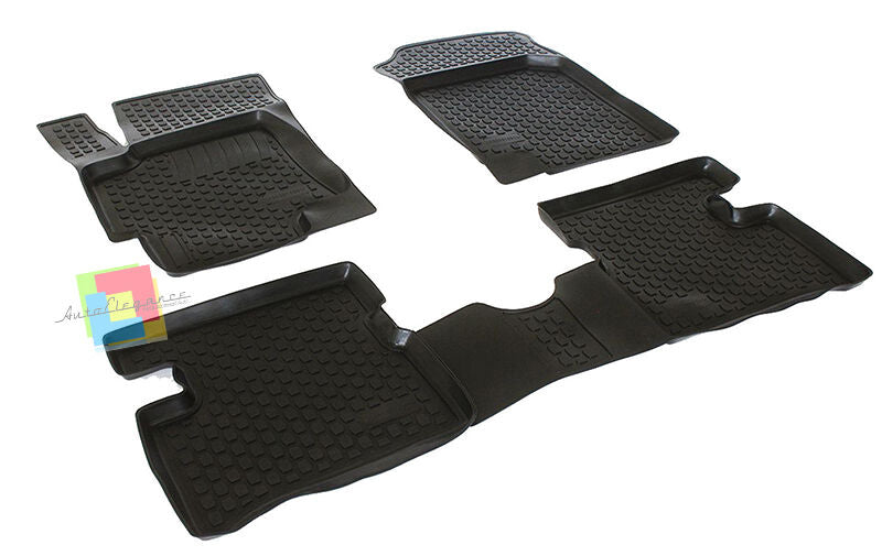 KIA RIO II 2005-2011 SET TAPPETINI AUTO IN GOMMA - TAPPETI TOP QUALITA -