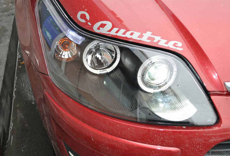 CITROEN C4 I 2004-2011 FARI ANTERIORI NERI ANGEL EYES LENTICOLARI H1 / H1 AUTOELEGANCERICAMBI