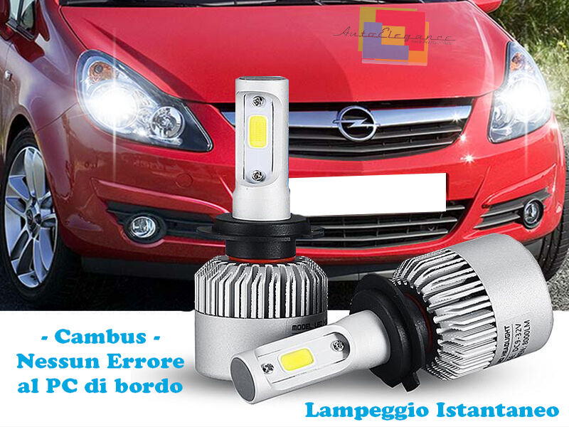 LED LOW BEAM LAMPS OPEL CORSA D 07-13 INSTANT 6000K CREE