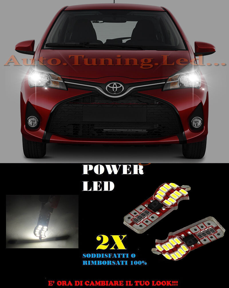 POSITION LIGHTS TOYOTA YARIS MK3 2013+ CANBUS T10 WHITE 20 LED SUPER QUALITY