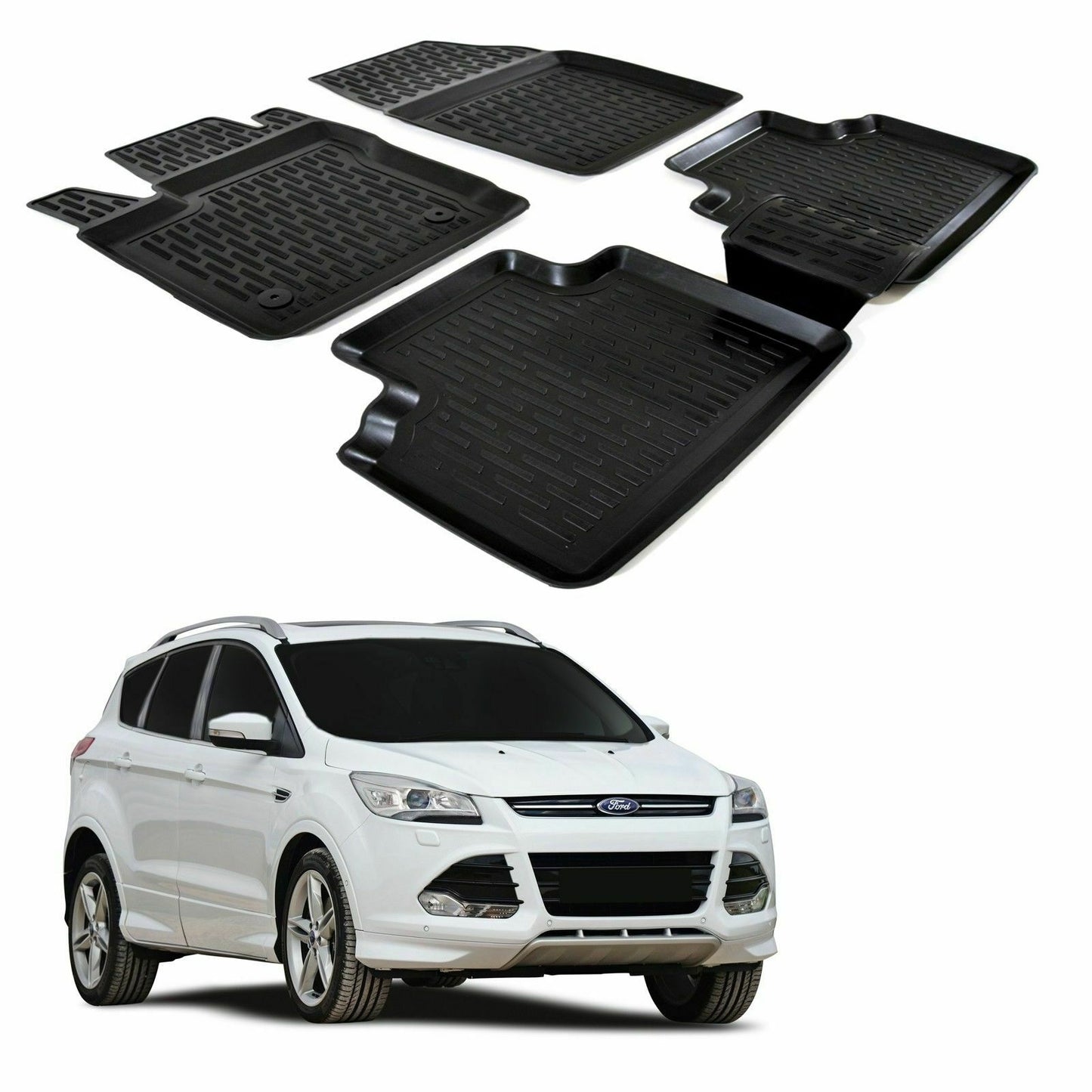 FORD KUGA 2013 AD OGGI TAPPETINI AUTO IN GOMMA - TAPPETI TOP QUALITA -1