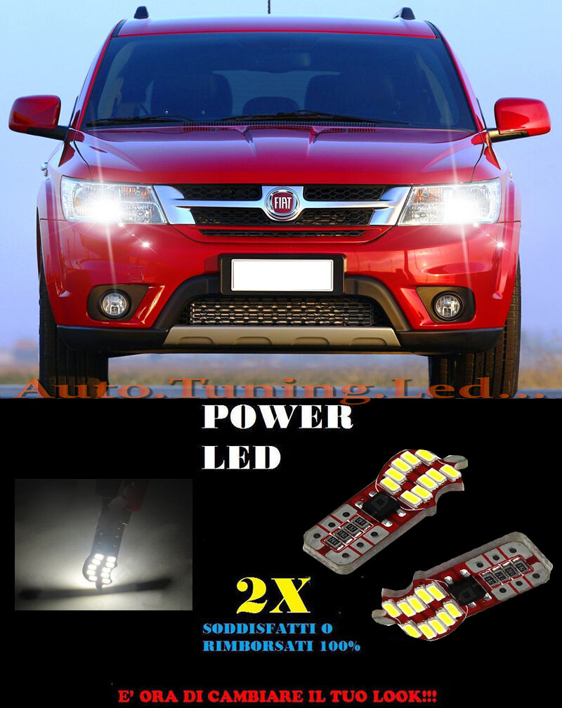 LUCI POSIZIONE FIAT FREEMONT CANBUS T10 BIANCO 20 LED SUPER QUALITA