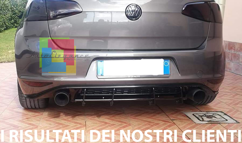 UNDER BUMPER VW GOLF 7 VII GTI FLAPS REAR SPOILER ABS SPORT LOOK
