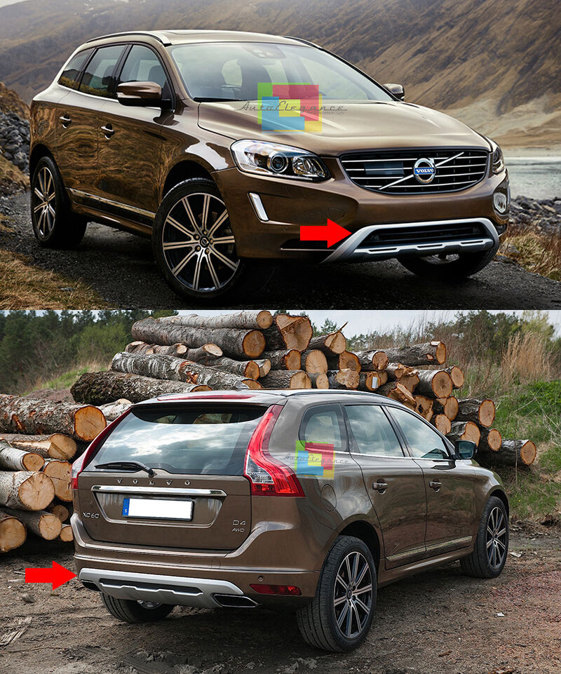 SPOILER SOTTO PARAURTI ANTERIORE + POSTERIORE LOOK SPORTIVO PER VOLVO XC60 2014+