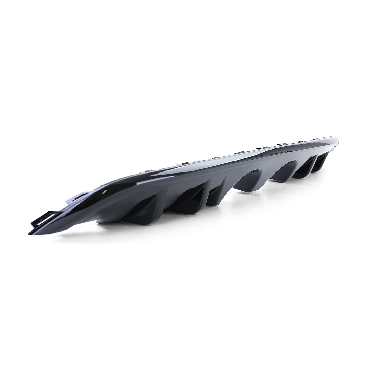 SOTTO PARAURTI POSTERIORE VW GOLF 6 VI 08-12 DIFFUSORE R32 ABS NERO LUCIDO