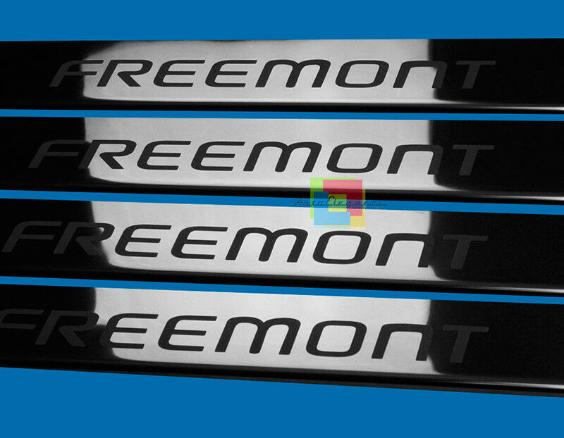 FIAT FREEMONT 2011 ONWARDS CHROME ADHESIVE DOOR SILL SPORTS LOOK 4 PIECES