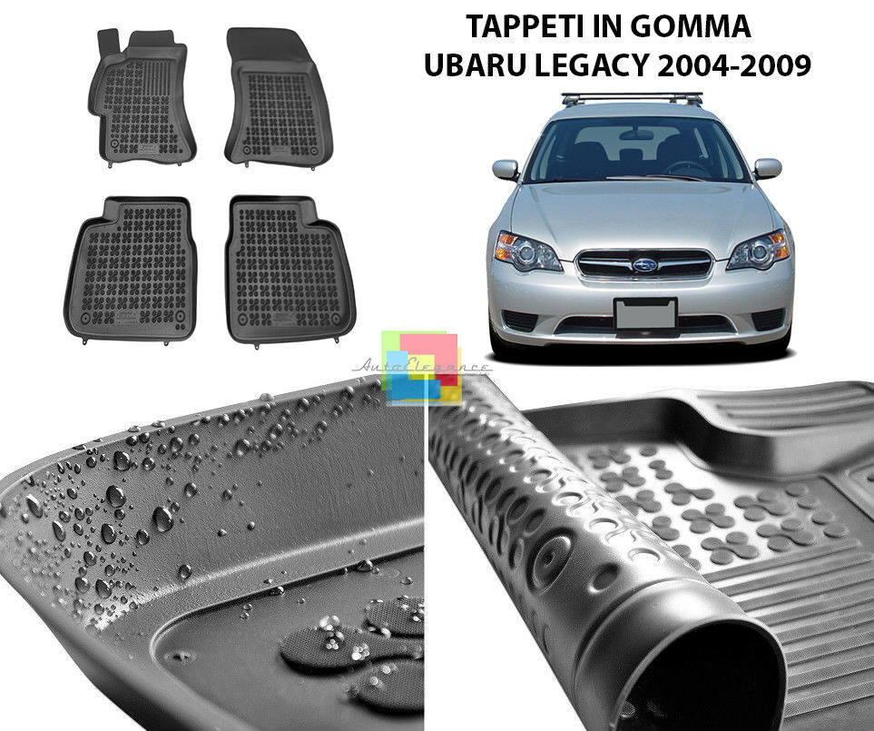SUBARU LEGACY 2004-2009 TAPPETINI AUTO IN GOMMA - TAPPETI TOP QUALITA -1-