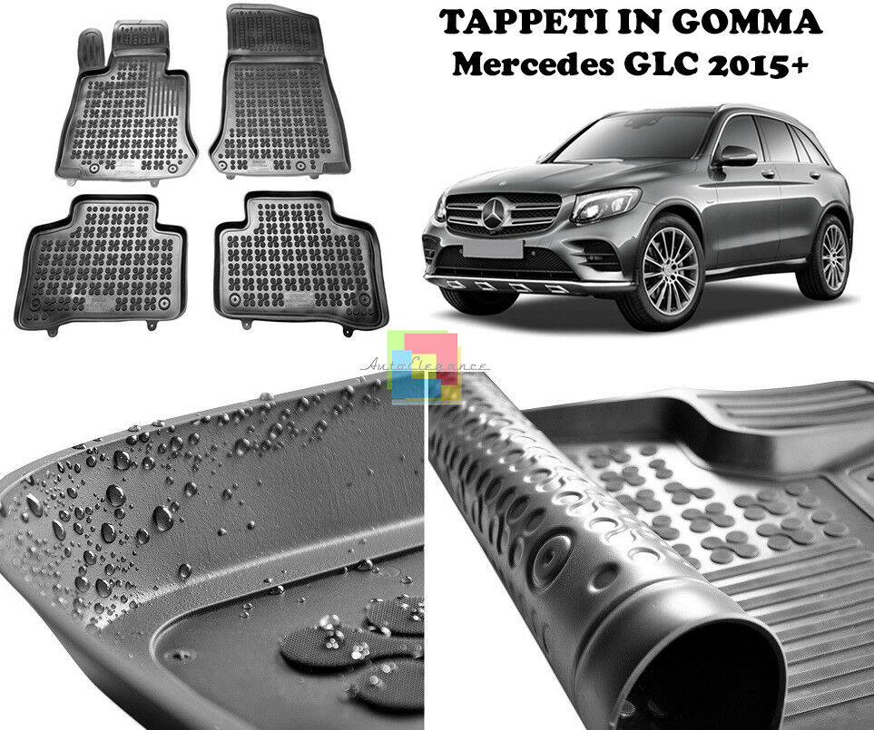MERCEDES GLC 2015 IN POI TAPPETINI AUTO IN GOMMA - TAPPETI TOP QUALITA -1-