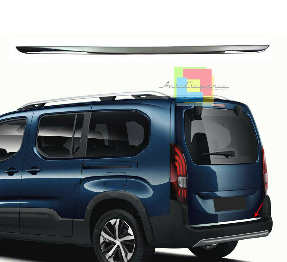 PEUGEOT RIFTER 2018+ PIASTRA CROMATA PORTELLONE POSTERIORE