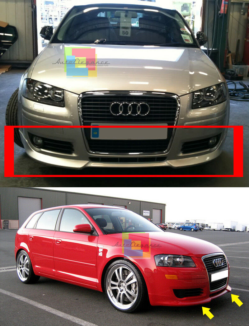 SOTTO PARAURTI AUDI A3 8P 2003-2008 SPOILER ANTERIORE DESIGN SPORTIVO S3 SLINE