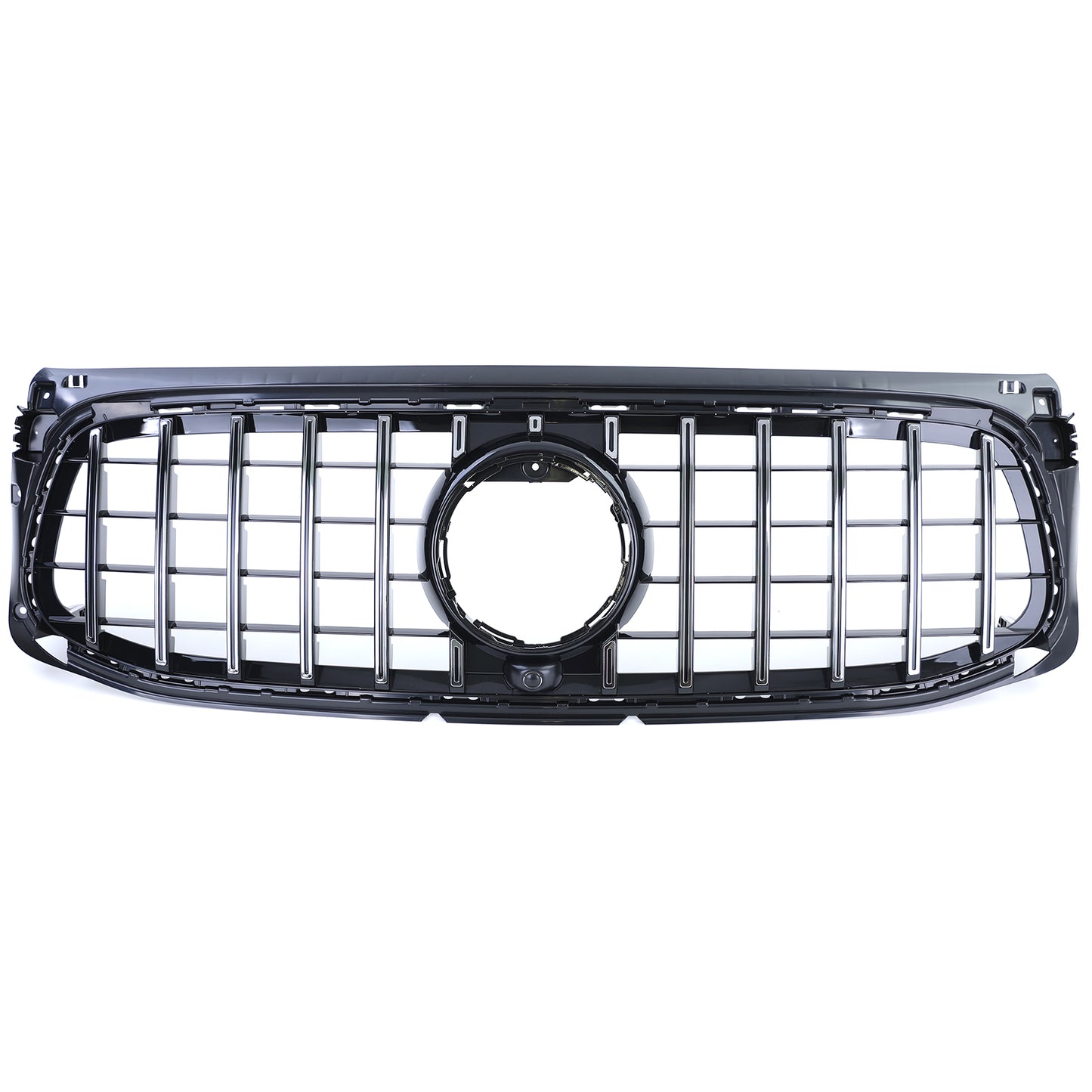 GRIGLIA ANTERIORE MERCEDES CLASSE GLB X247 AMG 2019-2023 MASCHERINA PROFILI GRIGIO SATINATI