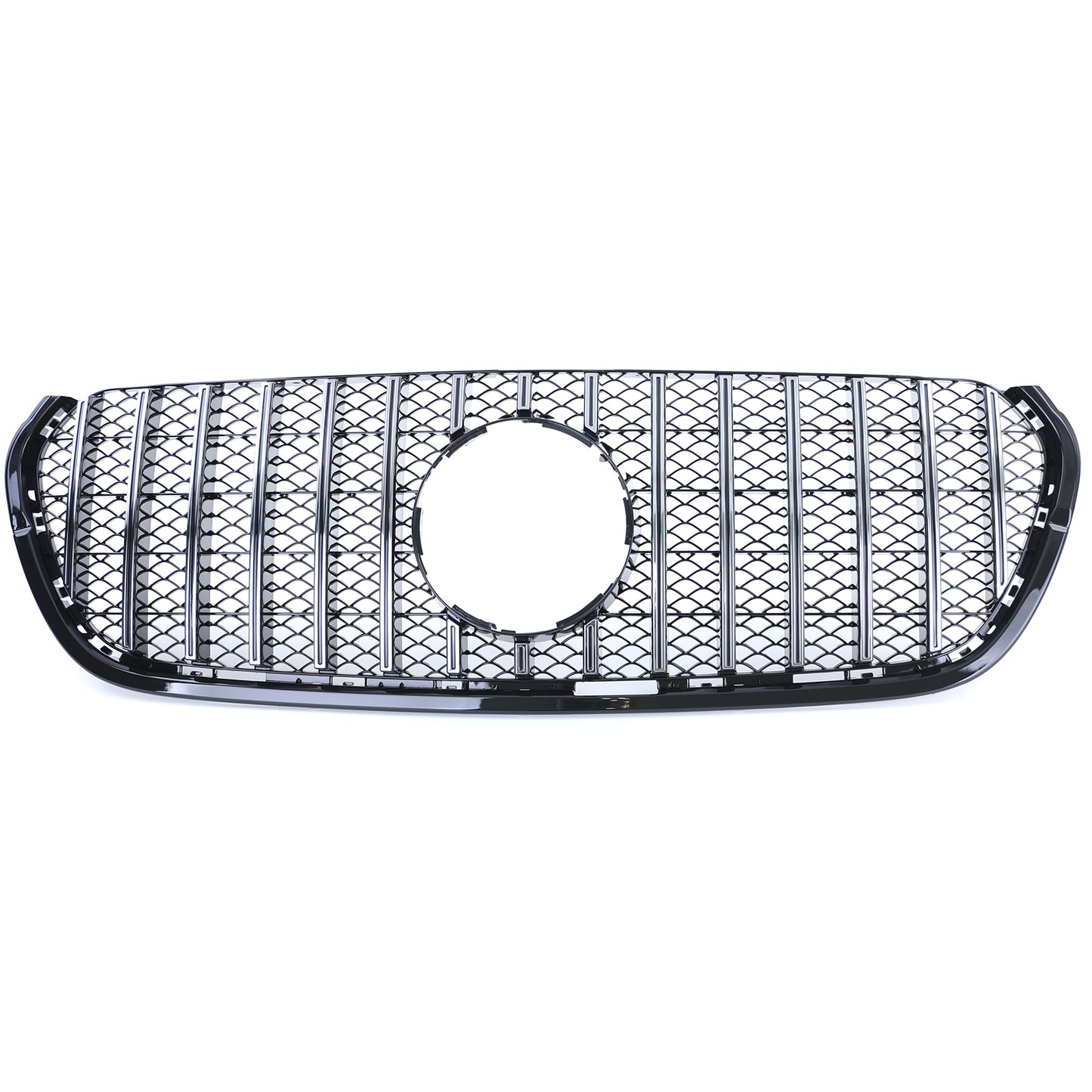 GRIGLIA ANTERIORE MERCEDES CLASSE X W470 2017-2020 MASCHERINA PROFILI SATINATI