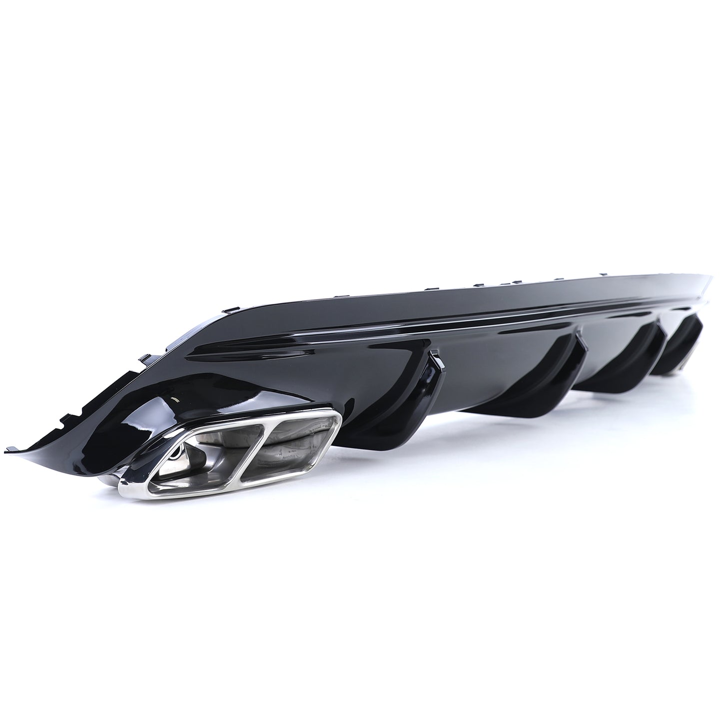 REAR DIFFUSER FOR MERCEDES CLA W117 UNDER BUMPER + TIPPER A45 AMG