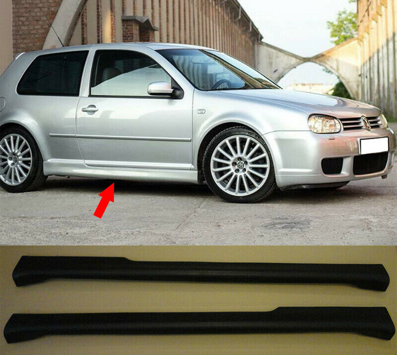 COPPIA MINIGONNE LATERALI VW GOLF 4 IV 3 PORTE 1997-2005 LOOK R32 - AUTOELEGANCERICAMBI