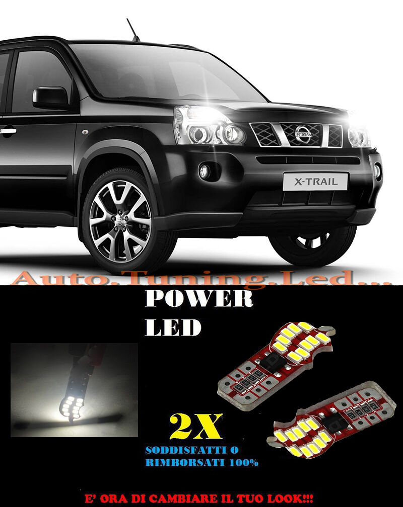 LUCI POSIZIONE NISSAN X-TRAIL 07-13 CANBUS T10 BIANCO 20 LED SUPER QUALITA