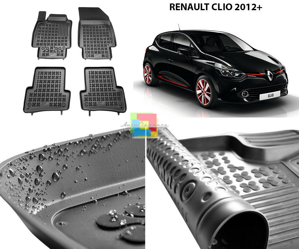 RENAULT CLIO IV 2012+ TAPPETINI AUTO IN GOMMA - TAPPETI TOP QUALITA -1-