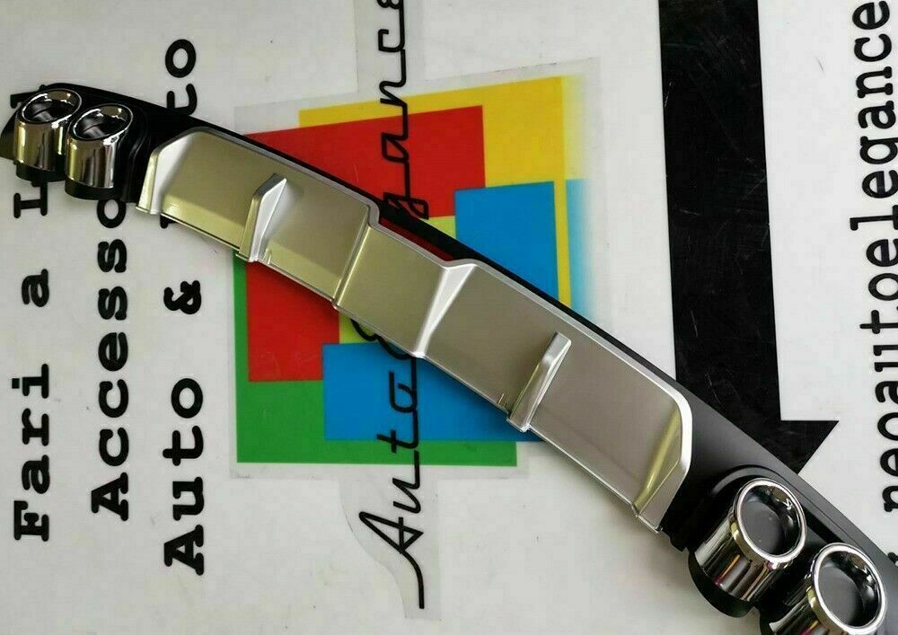 PEUGEOT 208 DIFFUSORE POSTERIORE SOTTO PARAURTI QUATTRO TERMINALI ABS