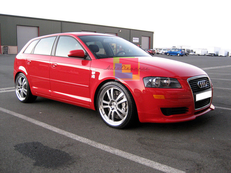 AUDI A3 8P 2003-2008 SPOILER ANTERIORE DESIGN SPORTIVO S3 SLINE SOTTO PARAURTI AUTOELEGANCERICAMBI