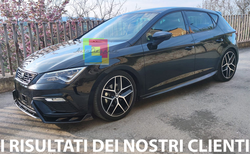 SEAT LEON MK3 5F 2012-2019 5 PORTE MINIGONNE LATERALI SOTTO PORTA ABS LOOK CUPRA