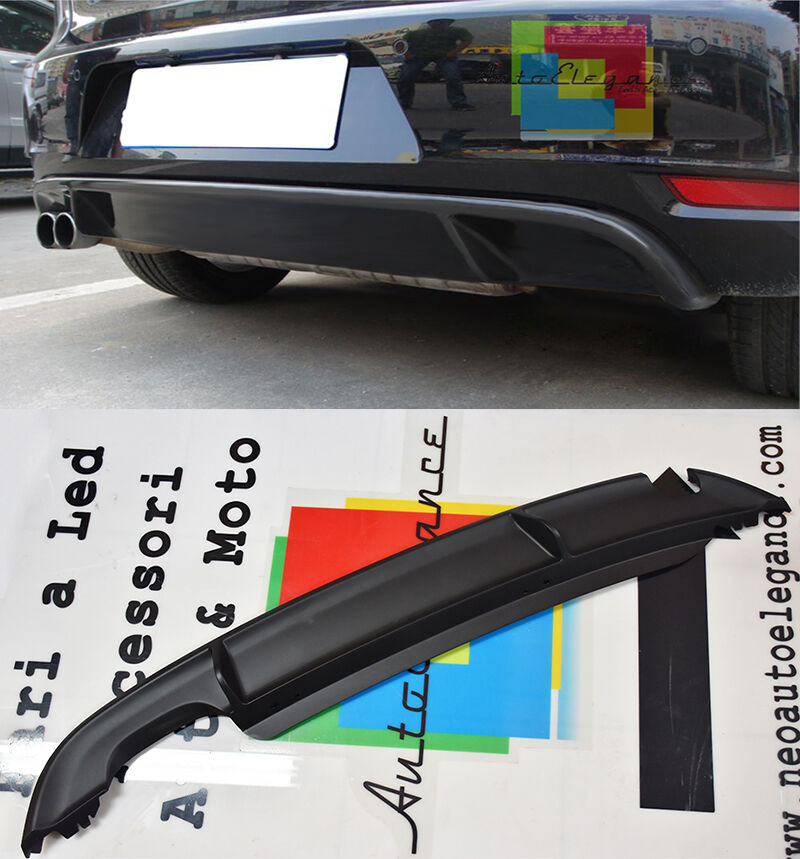 SPOILER SOTTO PARAURTI VW GOLF 6 08-12 DIFFUSORE POSTERIORE LOOK GTI