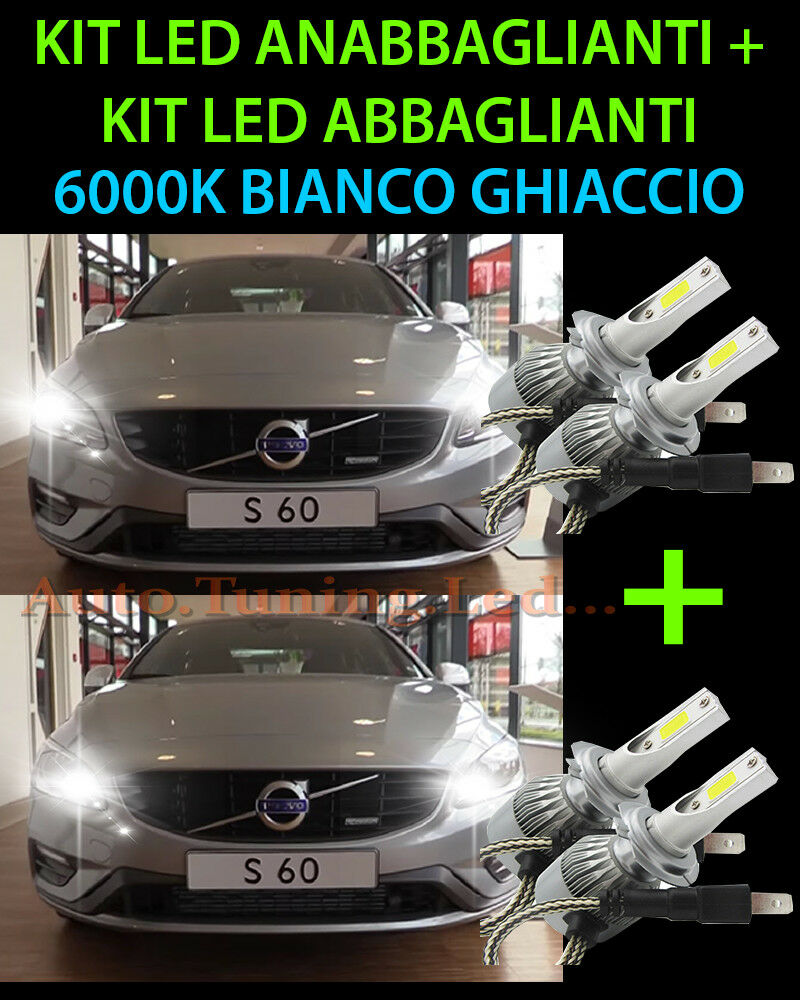 KIT LED LAMPADE ABBAGLIANTI & ANABBAGLIANTI PER VOLVO S60 II 2015 IN POI -.