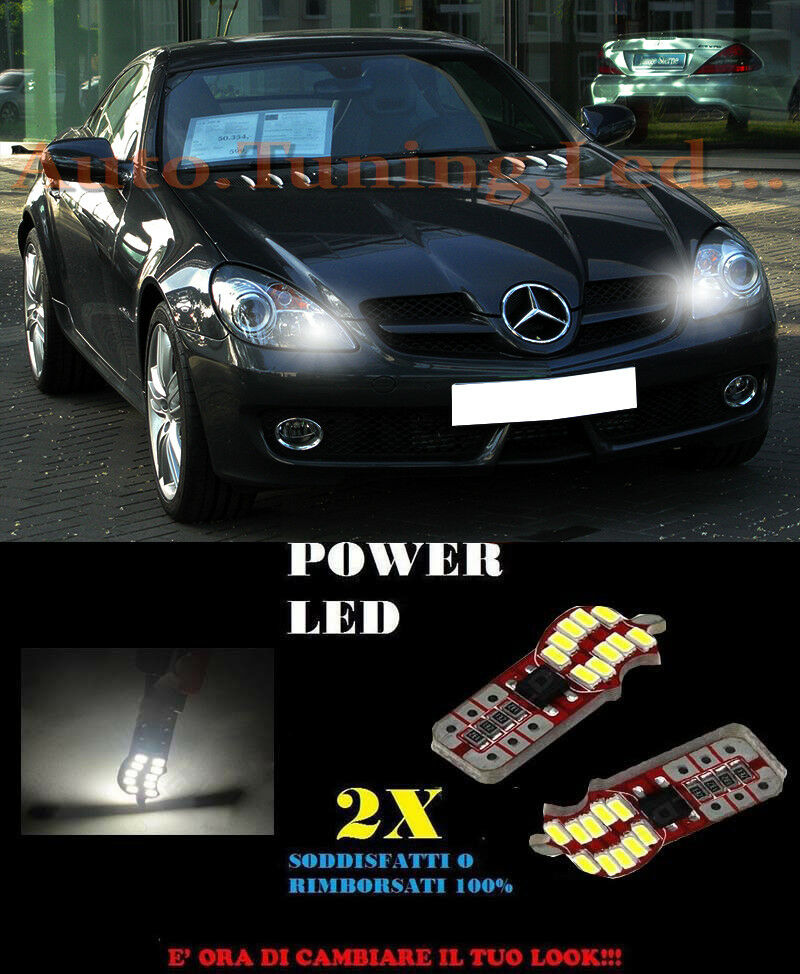 LUCI POSIZIONE MERCEDES SLK R171 T10 BIANCO 20 LED SUPER QUALITA