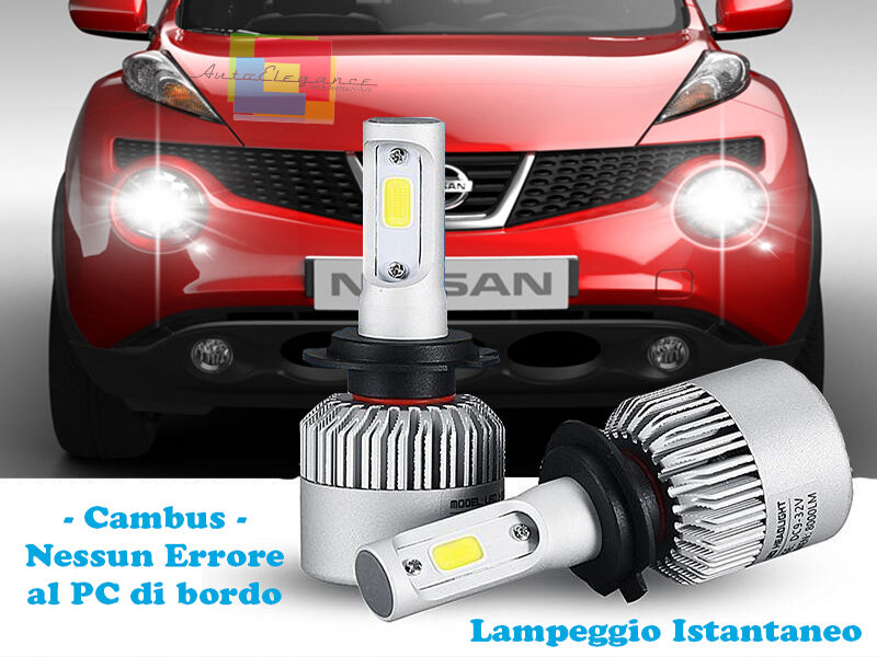 LAMPADE ABBAGLIANTI ANABBAGLIANTI LED NISSAN JUKE 2010-2014 ISTANTANEO CREE H4